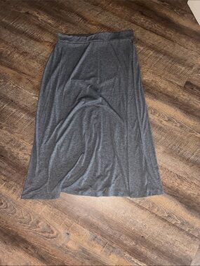 Faded Glory Heather Gray Maxi Skirt